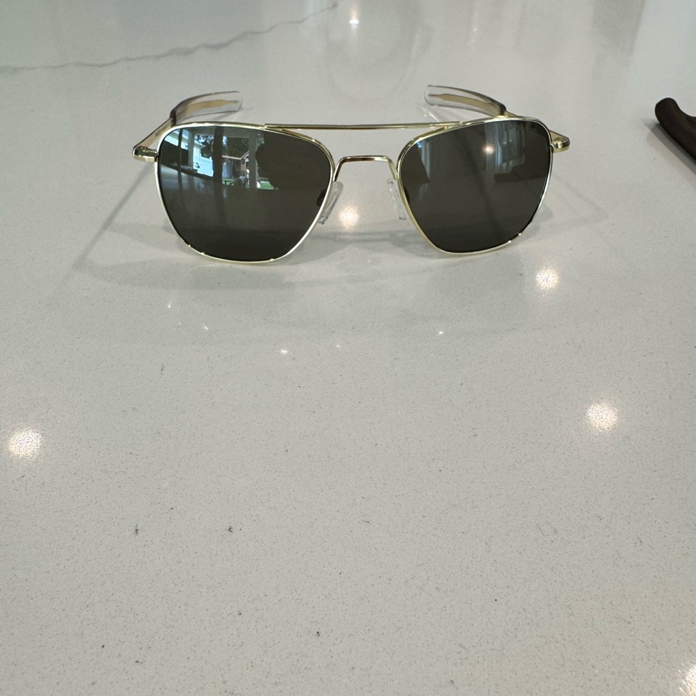 Randolph Gold Aviator Sunglasses
